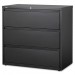 Lorell 88031 3-Drawer Black Lateral Files