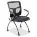 Lorell 84374 Mesh Back Fabric Seat Nesting Chairs