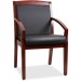 Lorell 20014 Sloping Arms Wood Guest Chair