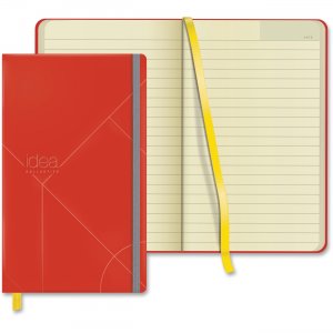 TOPS 56873 Idea Collective Medium Hardbound Journal, Wide Rule, Red