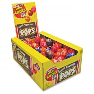 Tootsie 508 Assorted Flavors Candy Center Lollipops