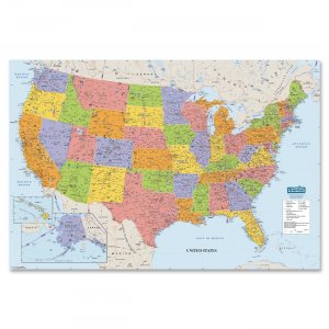House of Doolittle 720 Laminated U.S. Map