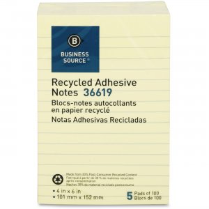 Business Source 36619 Adhesive Note