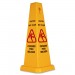 Genuine Joe 58880 Four Sided Safety Cone Caution Sign