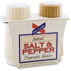 Diamond Crystal SN16010 Salt & Pepper Disposable Shakers