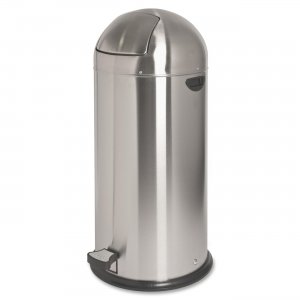 Genuine Joe 58888 Round-Top Pedal Receptacle Bin