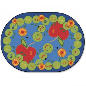 Carpets for Kids 2216 ABC Caterpillar Oval Seating Rug