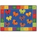 Carpets for Kids 3513 123 ABC Butterfly Fun Rectangle Rug
