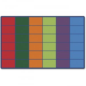 Carpets for Kids 4634 Color Rows 36-space Seating Rug