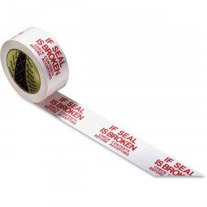 Scotch 3771CT Preprinted Message Seal Broken Tape