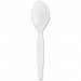 Genuine Joe 10432CT Heavyweight White Disposable Spoons
