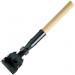Rubbermaid M116000000 M116 Snap-On Dust Mop Handle, Hardwood