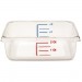 Rubbermaid 630200CLR Space Saving Square Container