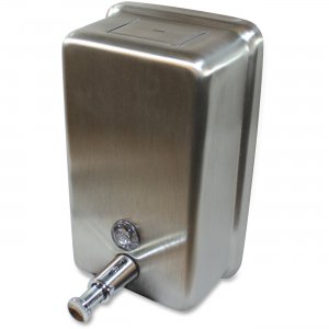 Genuine Joe 85134 SS Vertical Soap Dispenser