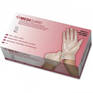 Medline 6MSV511 MediGuard Vinyl Non-sterile Exam Gloves