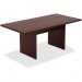 Lorell 34340 Chateau Series Mahogany 6' Rectangular Table