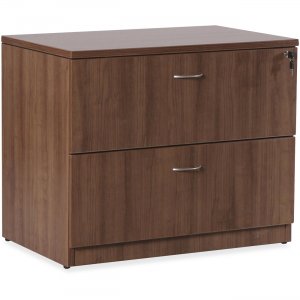 Lorell 69972 Essentials Series Walnut Laminate Lateral File