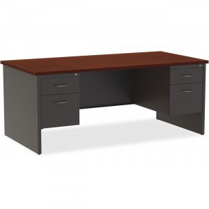 Lorell 79140 Mahogany Laminate/Ccl Modular Desk Series