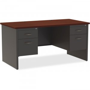 Lorell 79142 Mahogany Laminate/Ccl Modular Desk Series