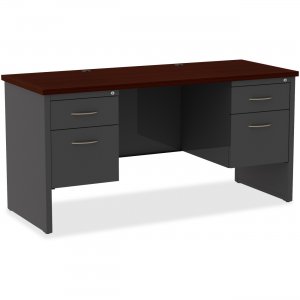 Lorell 79160 Mahogany Laminate/Ccl Modular Desk Series