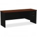 Lorell 79161 Walnut Laminate Comm. Steel Desk Series