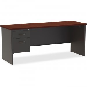 Lorell 79164 Mahogany Laminate/Ccl Modular Desk Series