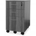 Mayline MNBBFLGS Medina Gray Laminate BBF Mobile Pedestal