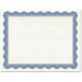 Geographics 47849 Drama Blue Border Blank Certificates