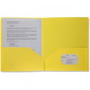 Business Source 20878 2-pocket Poly Portfolio