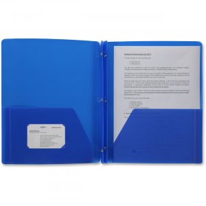 Business Source 20886 3-Hole Punched Poly Portfolios
