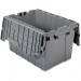 Akro-Mils 39120GREY Attached Lid Container