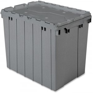 Akro-Mils 39170GREY Attached Lid Container