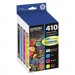 Epson EPST410520S T410520 (410) Ink, Black/Cyan/Magenta/Yellow, 4/PK