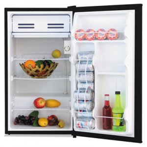 Alera ALERF333B 3.3 Cu. Ft. Refrigerator with Chiller Compartment, Black