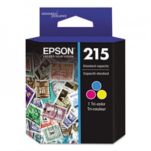 Epson EPST215530S T215530 (215) DURABrite Ultra Ink, Tri-Color