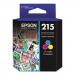 Epson EPST215530S T215530 (215) DURABrite Ultra Ink, Tri-Color