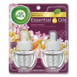 Air Wick RAC91112PK Life Scents Scented Oil Refills, Summer Delights, 0.67 oz, 2/Pack