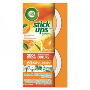 Air Wick RAC85826CT Stick Ups Air Freshener, 2.1oz, Sparkling Citrus, 12/Carton