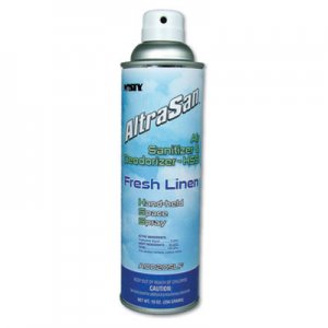 MISTY AMR1037236 Handheld Air Sanitizer/Deodorizer, Fresh Linen, 10 oz Aerosol, 12/Carton