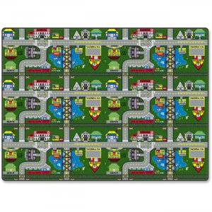 Flagship Carpets FE15116A Places To Go Activity Rug