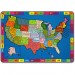 Flagship Carpets FE26258A My America Doodle Map Rug