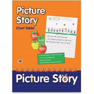 Pacon MMK07430 Ruled Picture Story Chart Tablet