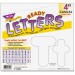 TREND 79905 White 4-Inch Casual Uppercase/Lowercase Combo Pack