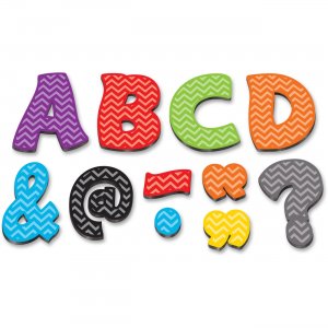 Teacher Created Resources 77213 Chevron 3" Magnetic Letters