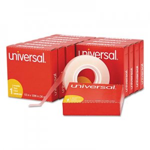 Universal UNV81236VP Invisible Tape, 1" Core, 0.5" x 36 yds, Clear, 12/Pack