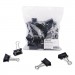 Universal UNV10210VP Binder Clips in Zip-Seal Bag, Medium, Black/Silver, 36/Pack