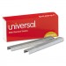 Universal UNV79000VP Standard Chisel Point Staples, 0.25" Leg, 0.5" Crown, Steel, 5,000/Box, 5 Boxes/Pack, 25