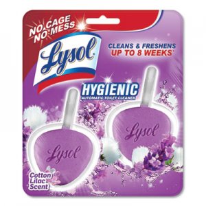 LYSOL Brand RAC83722 Hygienic Automatic Toilet Bowl Cleaner, Cotton Lilac, 2/Pack