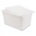 Rubbermaid Commercial RCP3501WHI Food/Tote Boxes, 21.5gal, 26w x 18d x 15h, White