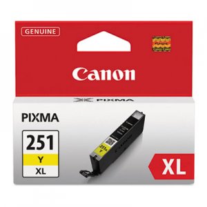Canon CNM6451B001 6451B001 (CLI-251XL) ChromaLife100+ High-Yield Ink, Yellow
